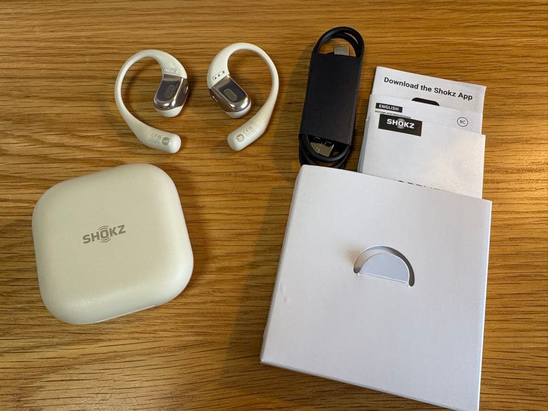 SHOKZ OPENFIT 骨伝導イヤホン ベージュ