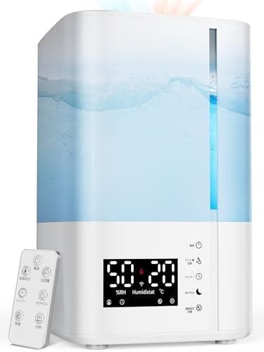 【加湿器 スチーム式X超音波式】ハイブリッド式 5.5L大容量 30畳_corg