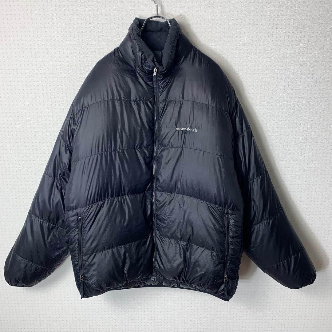 H*O様 オールドモンベル アルパインダウンジャケット XL ブラック 刺繍ロゴ