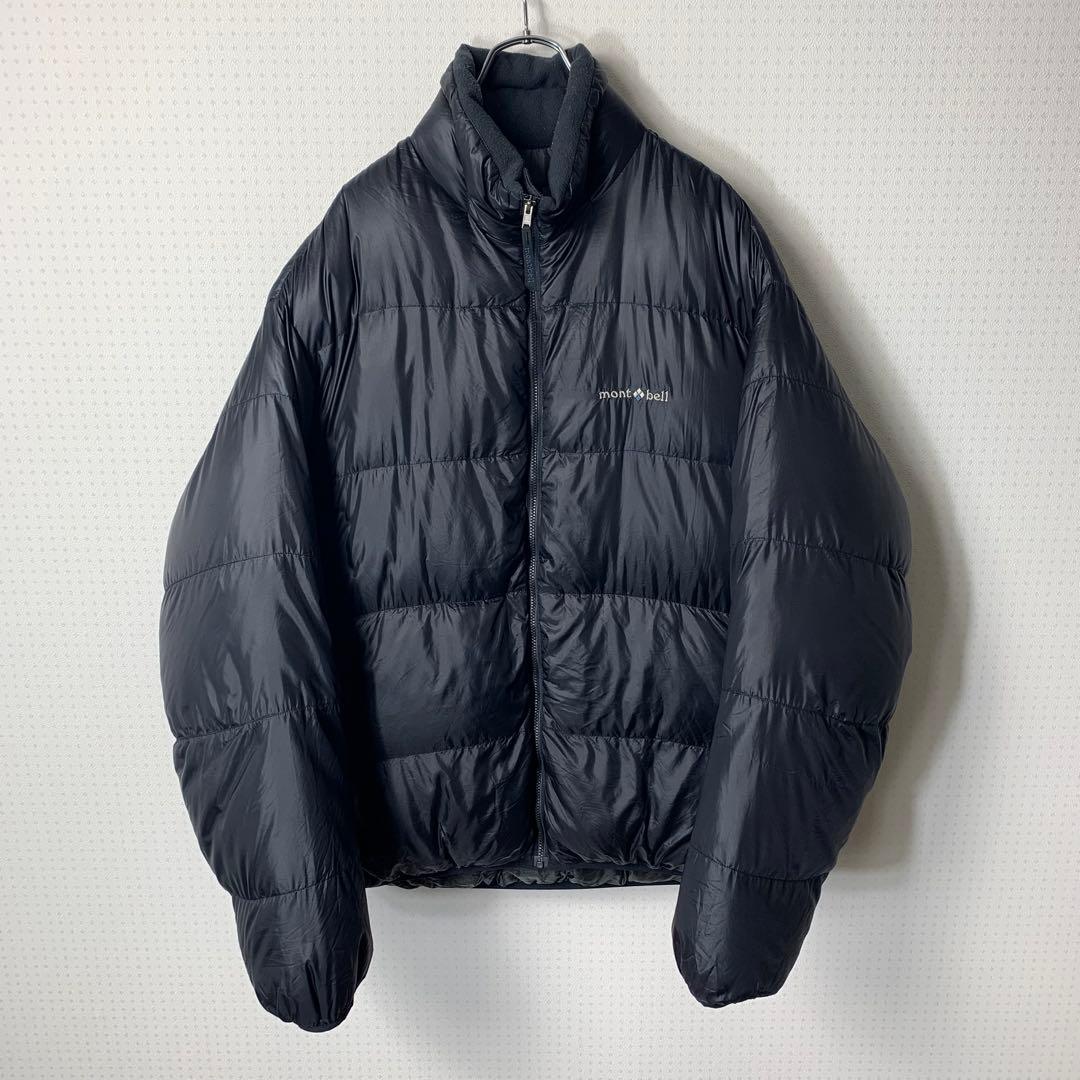H*O様 オールドモンベル アルパインダウンジャケット XL ブラック 刺繍ロゴ