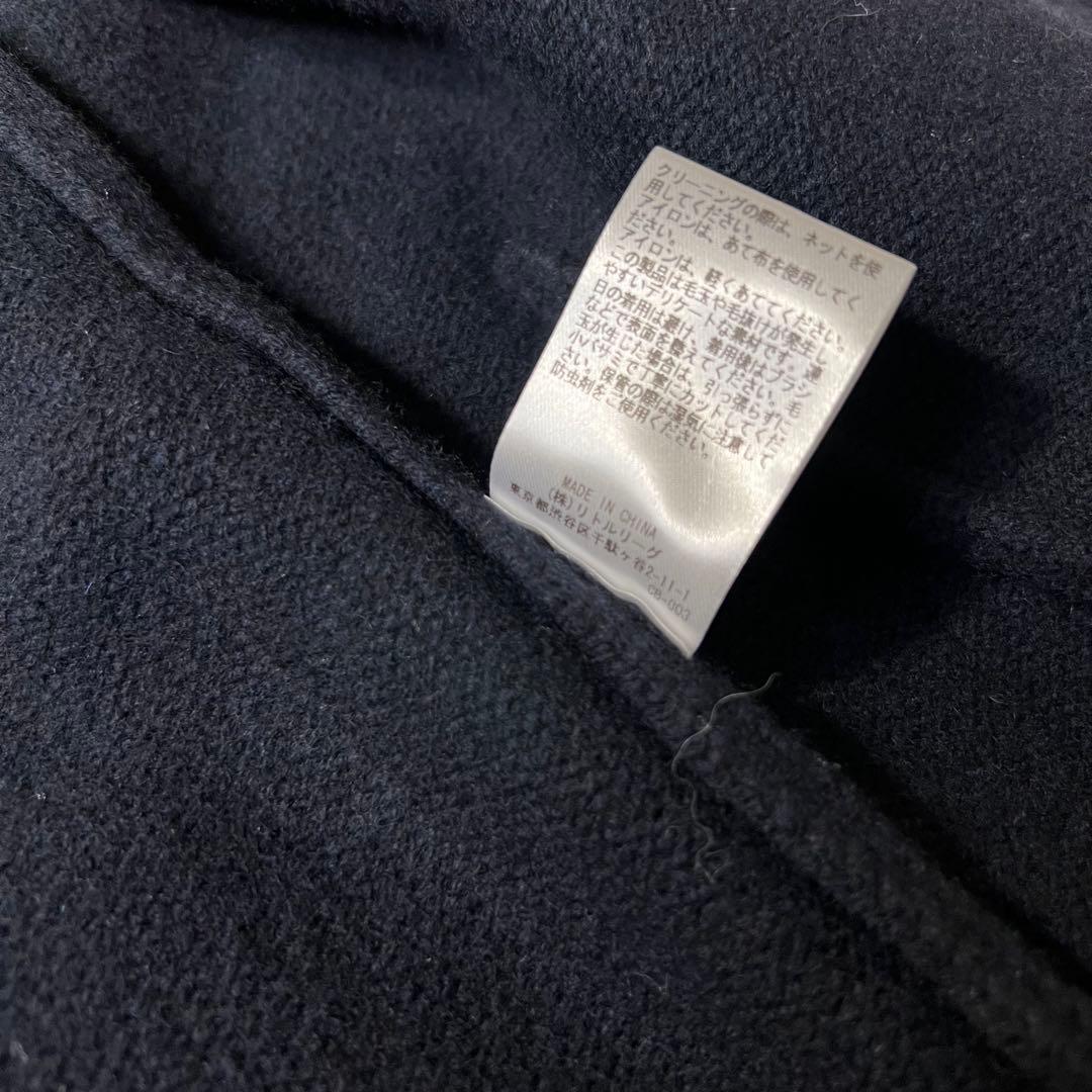 ebure エブール 金釦 ウール カシミア ニット ジャケット ネイビー