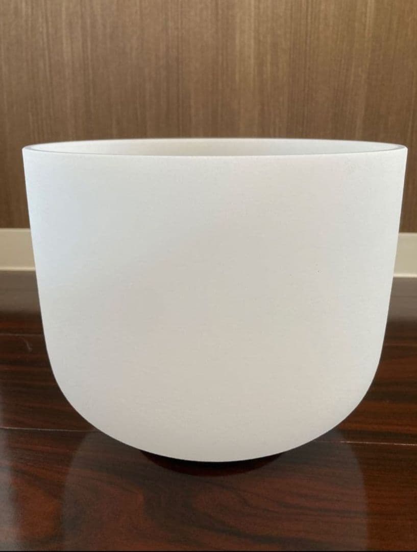 【美品】クリスタルボウル8インチ音階C フロスト