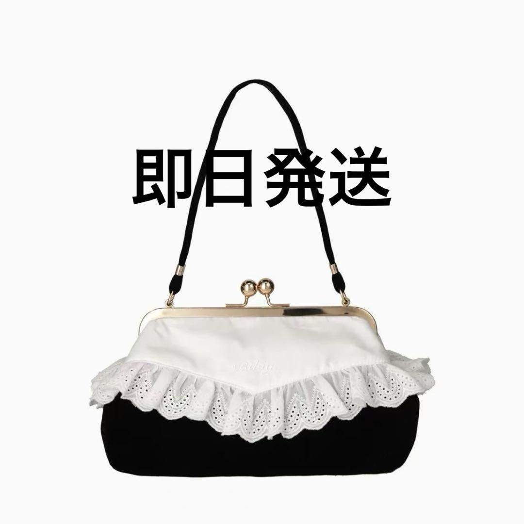 Bibiy. SABRINA LACE BAG ブラック