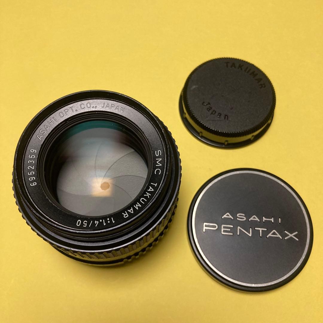 M42 美品 SMC TAKUMAR 50mm F1.4 純正付属 タクマー