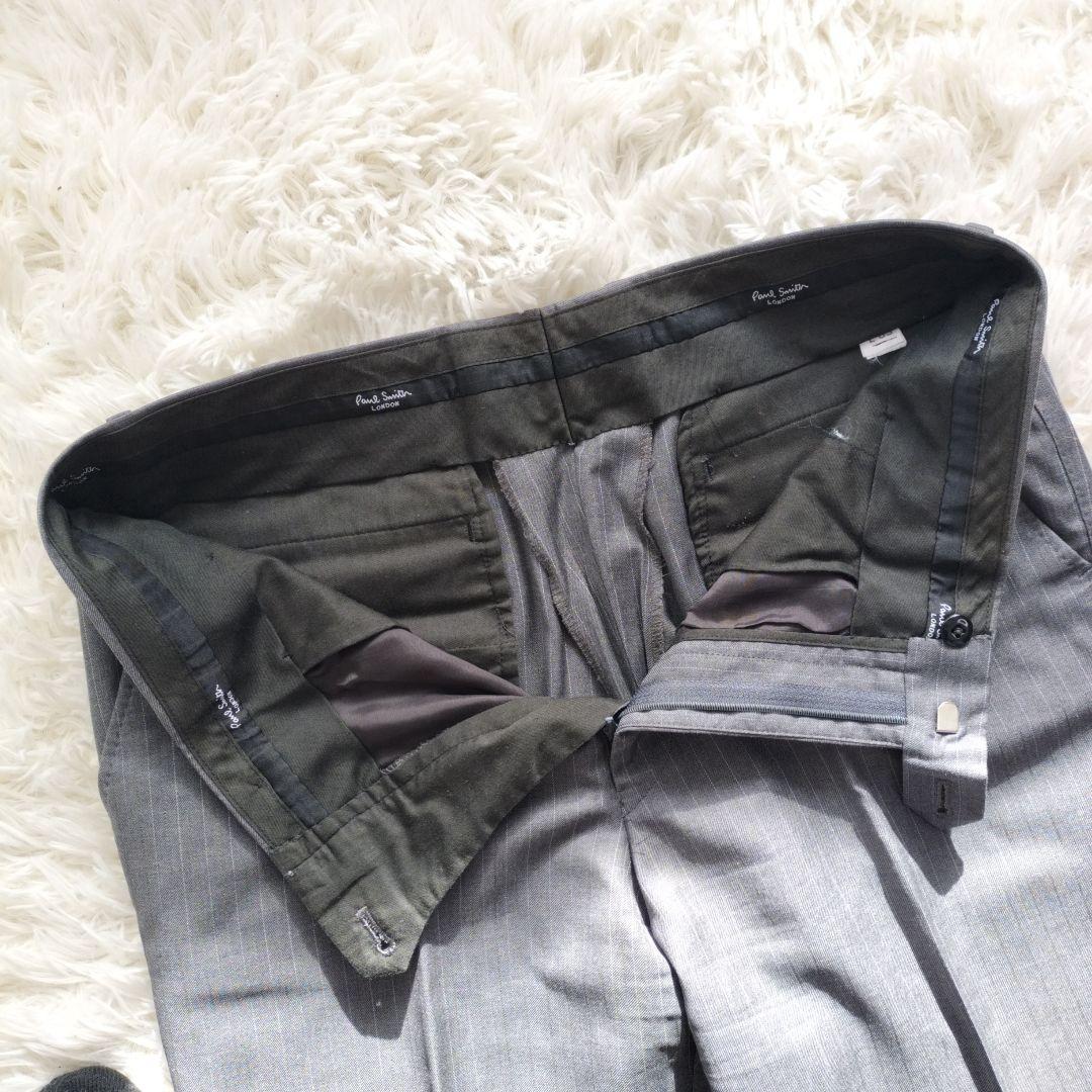 【良品】ポールスミス スーツ セットアップ デルフィノ イタリア高級生地 LL