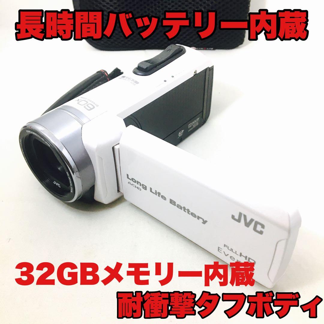 大容量内蔵バッテリーと内蔵32GBメモリー&SDカードで沢山記録