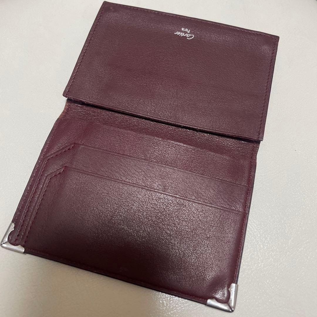 Cartier 黒 レザー 名刺入れ
