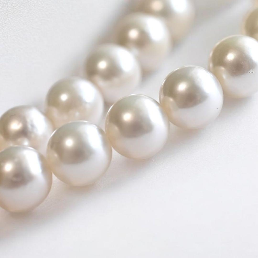 【極上・花珠品位】タサキ　アコヤ　パール　ネックレス　大珠　7.5ミリ　本真珠