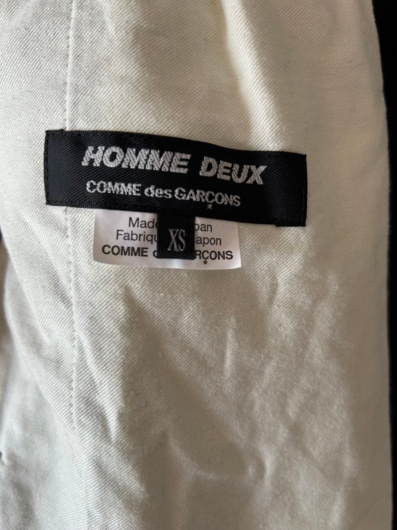 25AW コムデギャルソン　オムドゥ　テーパードパンツ　ブラウンチェック