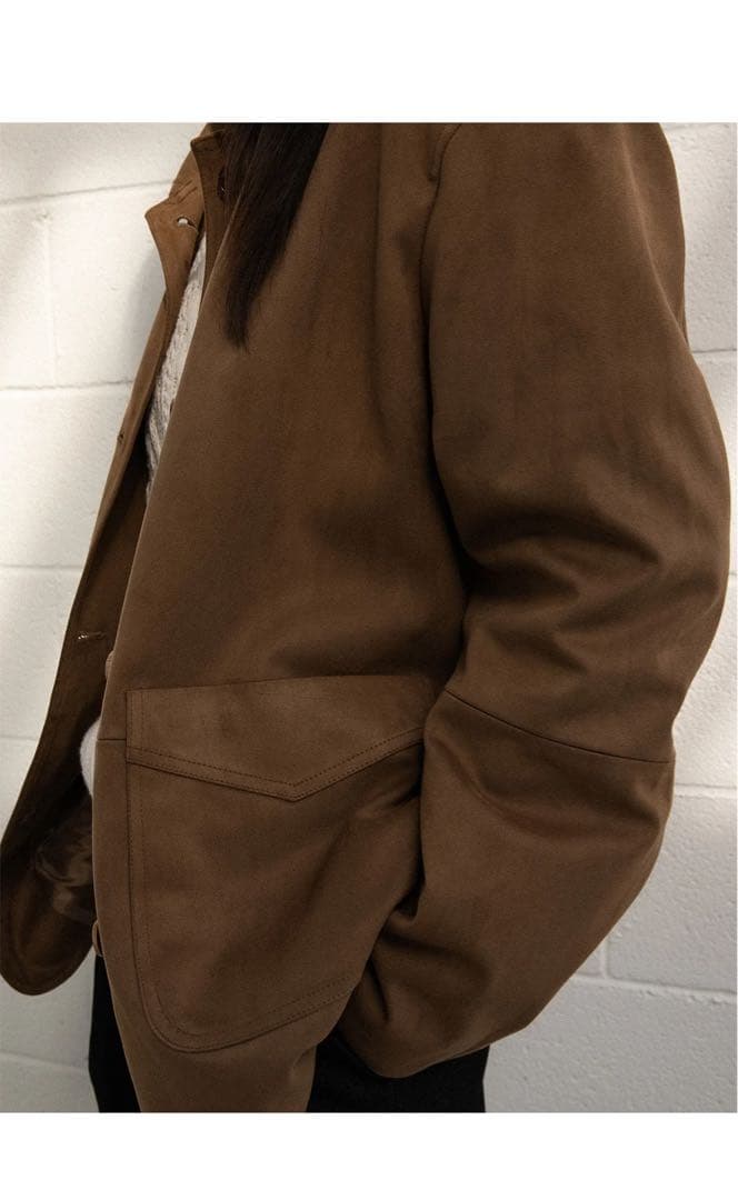 新品未使用 OHOTORO Henry Suede Jacket