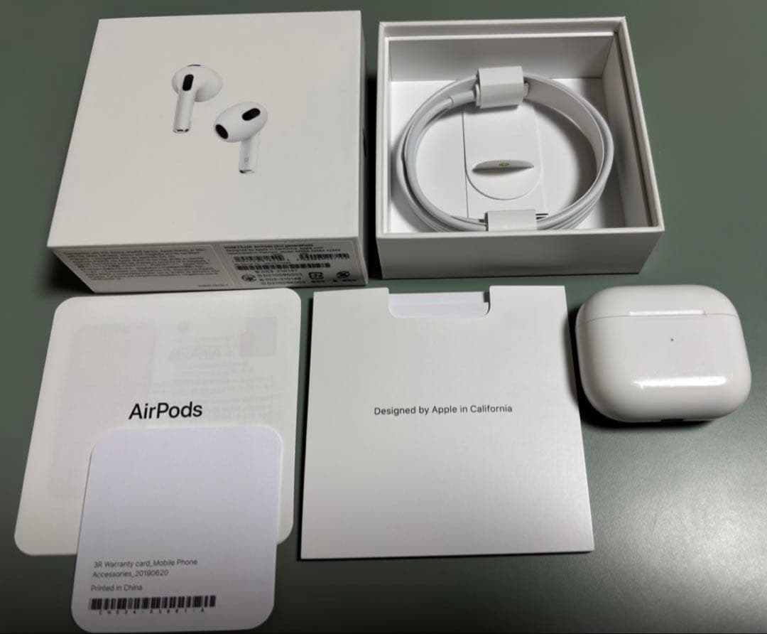 MagSafe充電ケース付きAirPods（第3世代）接続解除、リセット済み