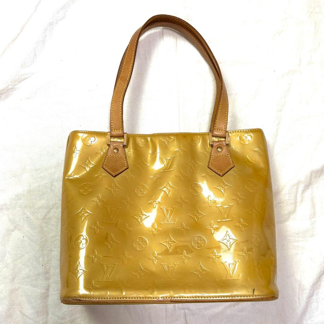 Louis Vuitton ハンドバッグ ヴェルニ モノグラム イエロー