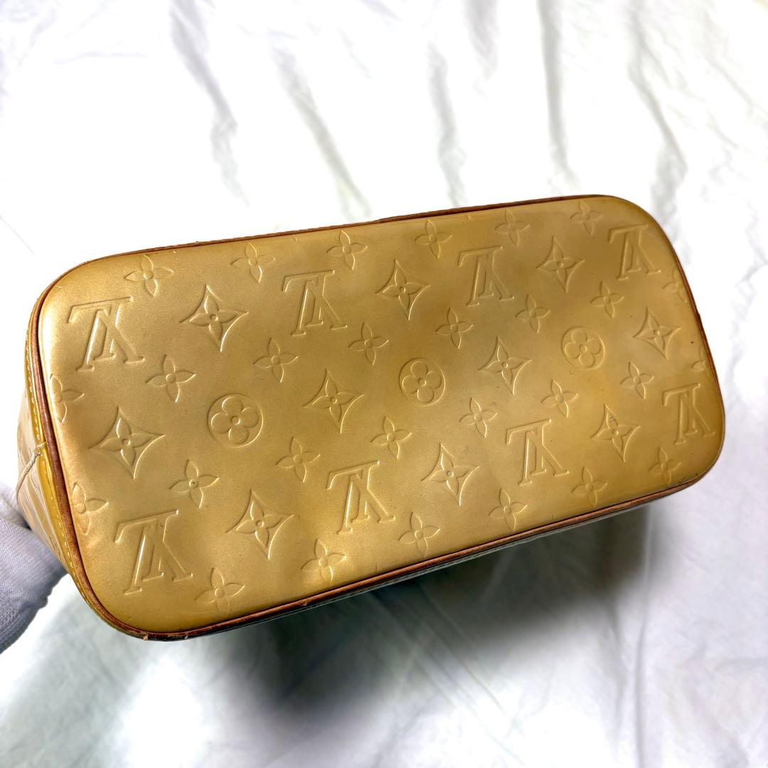 Louis Vuitton ハンドバッグ ヴェルニ モノグラム イエロー