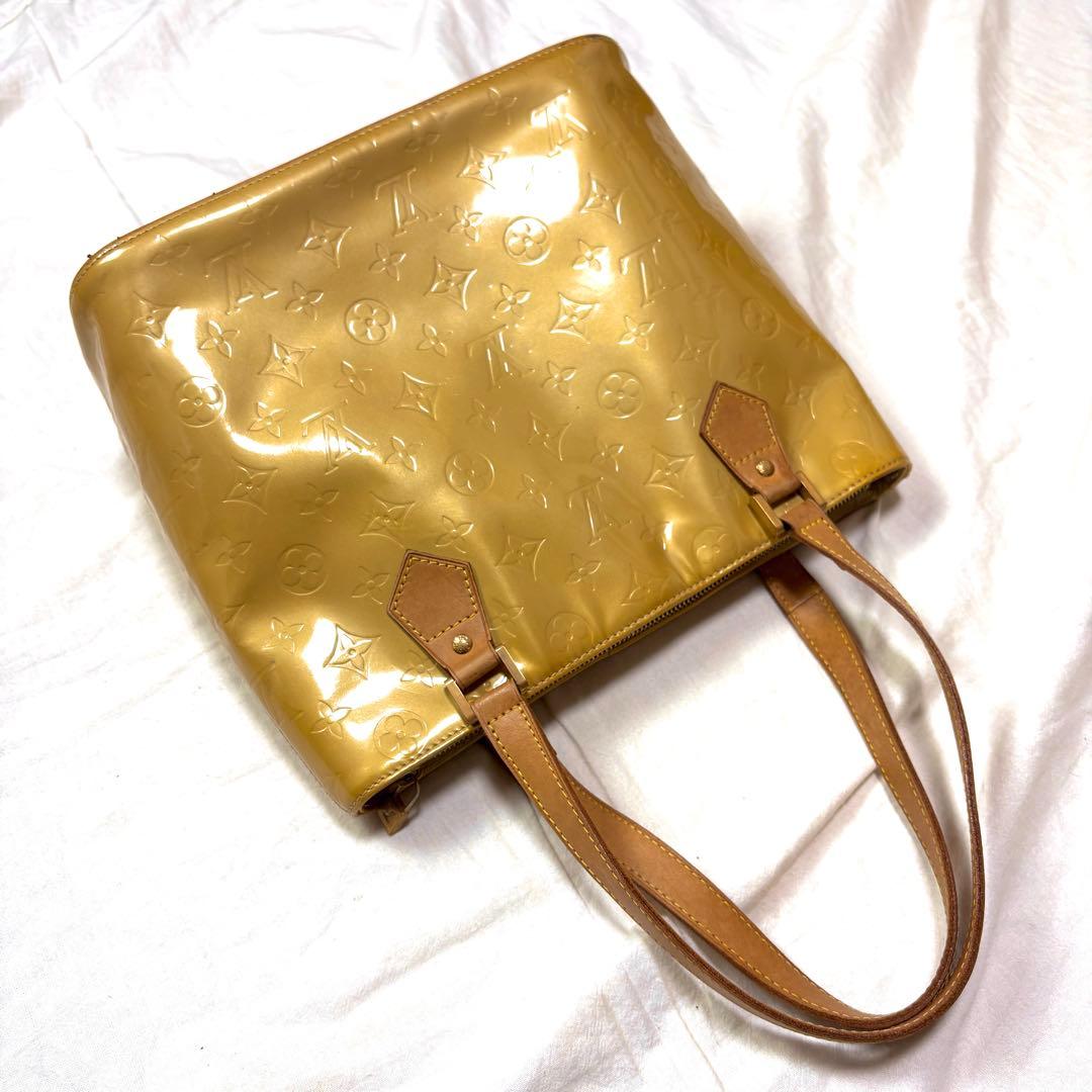 Louis Vuitton ハンドバッグ ヴェルニ モノグラム イエロー
