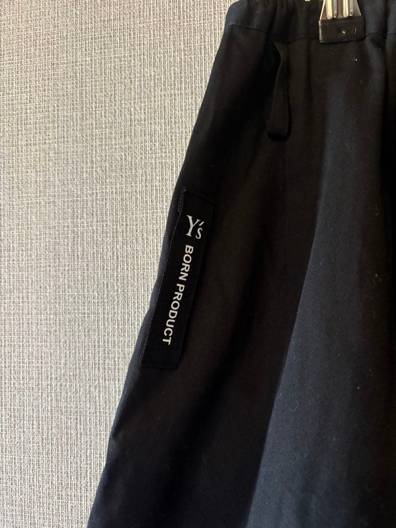 Y's ワイズ　ヨウジヤマモト ブラックサルエルパンツ 黒