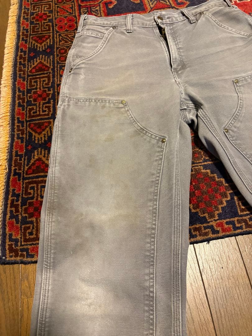 y*e様 Carhartt カーハート　ダブルニー　グレー　ボロフェード　w30