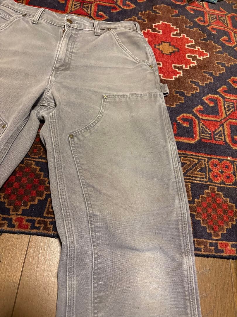 y*e様 Carhartt カーハート　ダブルニー　グレー　ボロフェード　w30