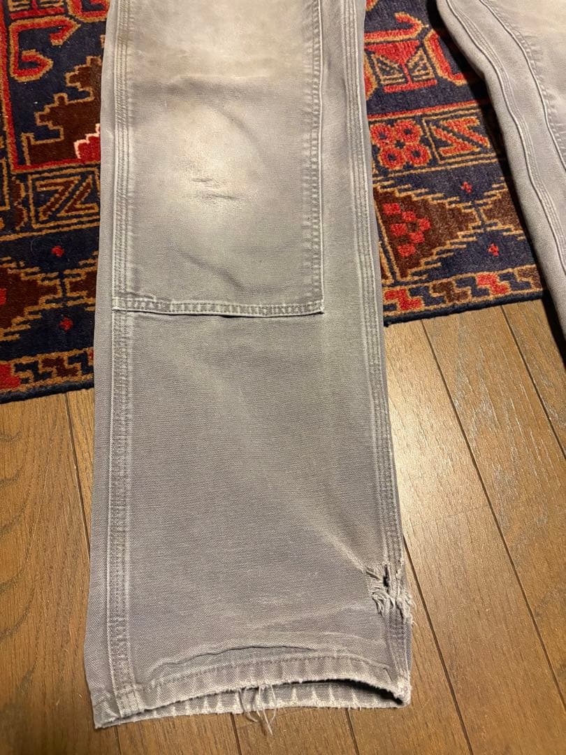 y*e様 Carhartt カーハート　ダブルニー　グレー　ボロフェード　w30