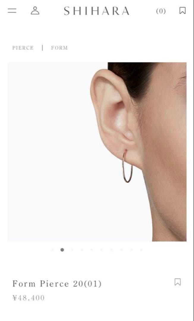 アクセサリー SHIHARA Form Pierce 20(01)