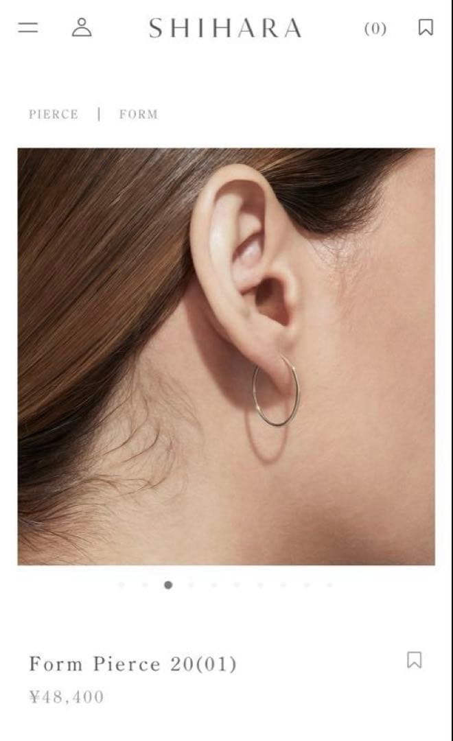 アクセサリー SHIHARA Form Pierce 20(01)