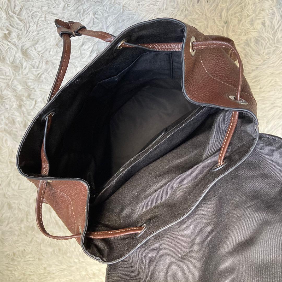 未使用級 COACH ワーナー 茶 リュック バックパック レザー 革