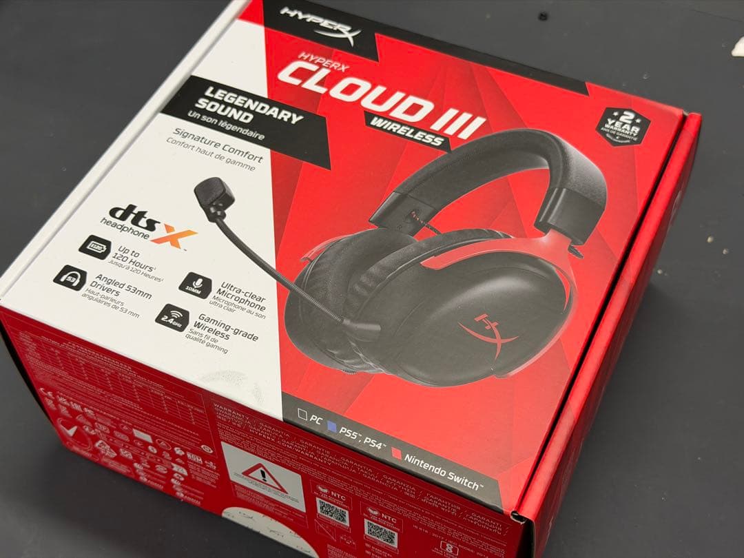 (新品未開封)HyperX Cloud III ゲーミングヘッドセット