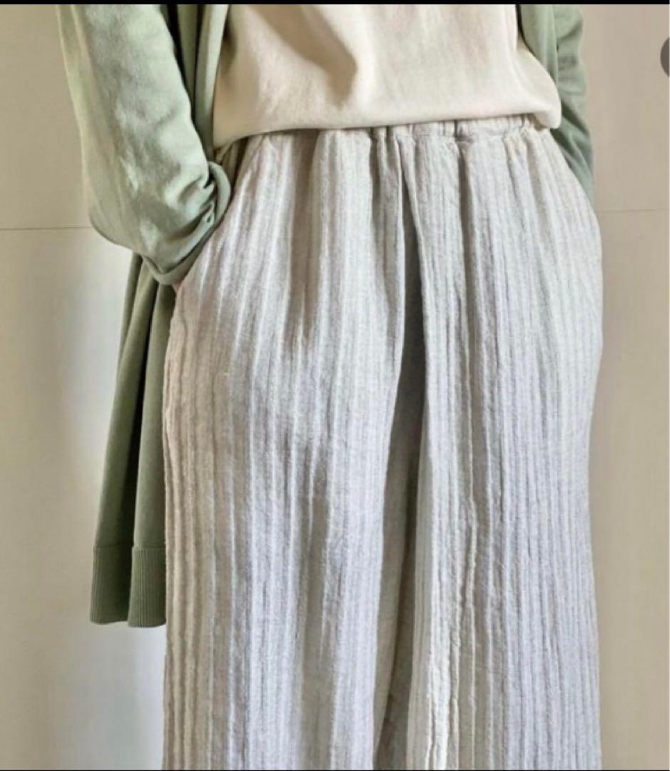 値下げ【美品】plantation メランジWAVE パンツ