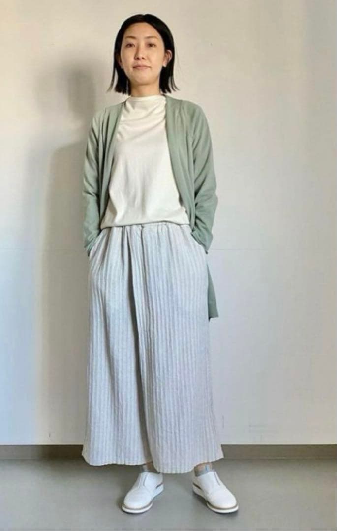 値下げ【美品】plantation メランジWAVE パンツ