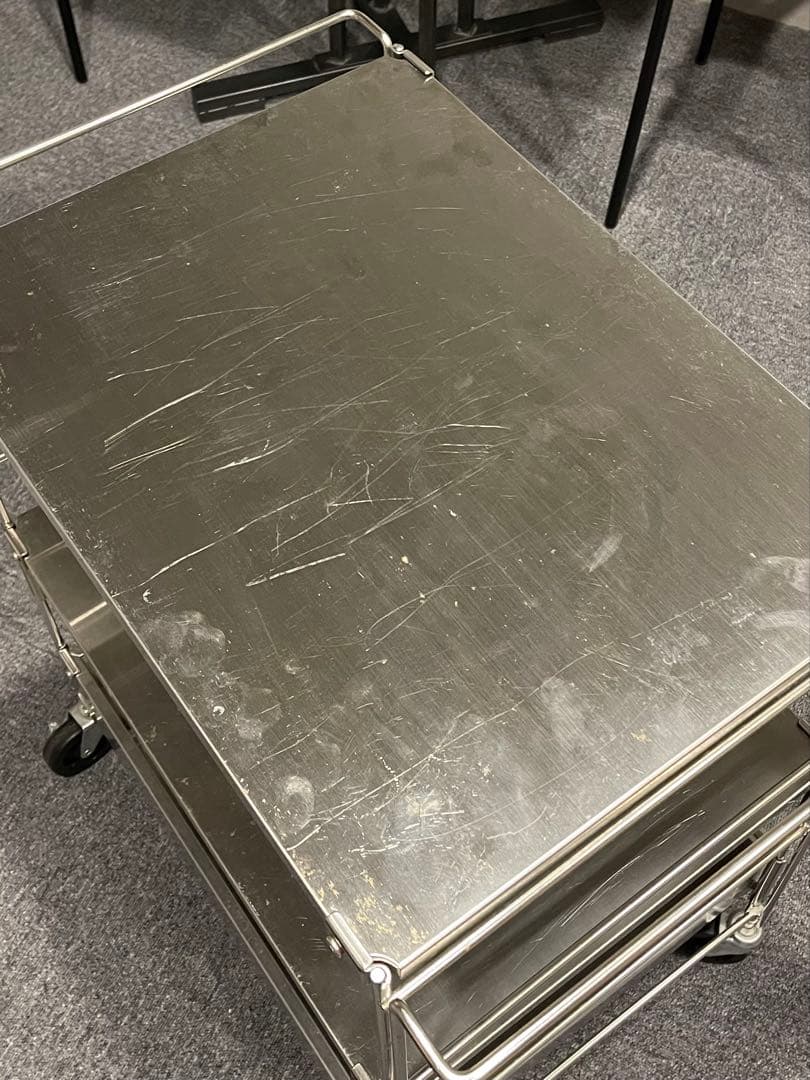 無印良品　ステンレスユニットシェルフ　ワゴン