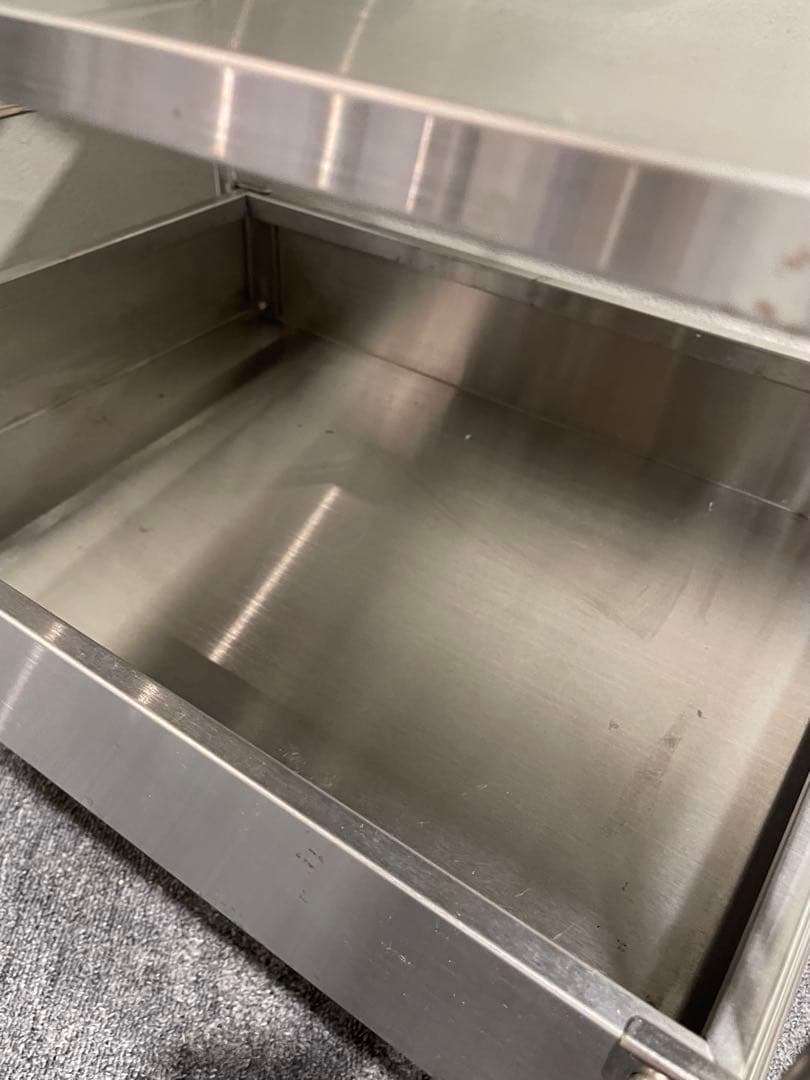 無印良品　ステンレスユニットシェルフ　ワゴン