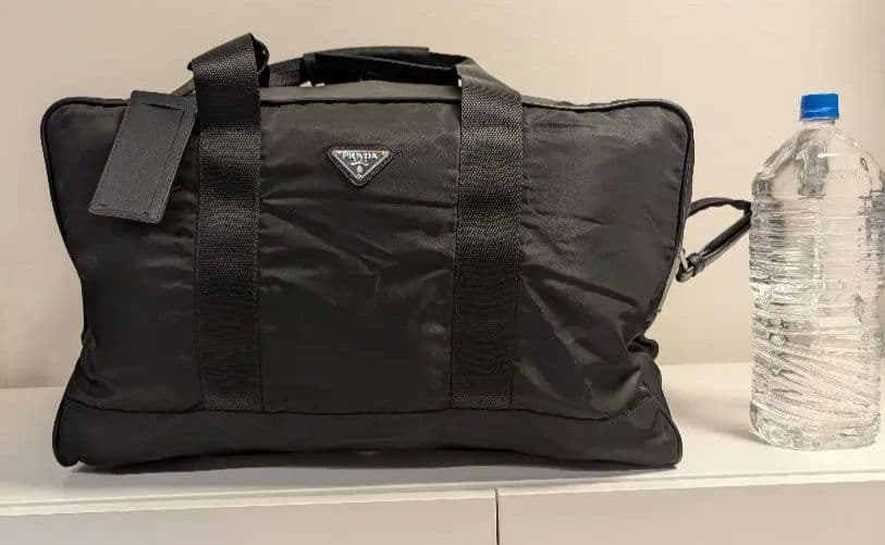 【極美品】PRADA プラダ ボストンバッグ 大容量 旅行 ジム ブラック