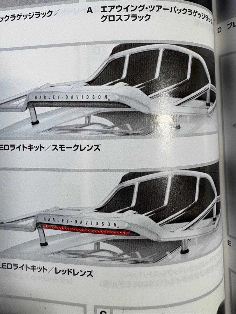 ハーレーツアーパックラックバッグ