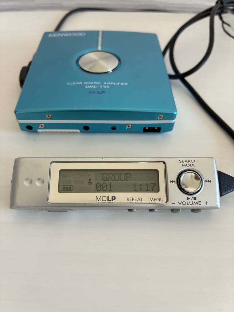 【美品・可動】KENWOOD ポータブルMDプレーヤー DMC-T55