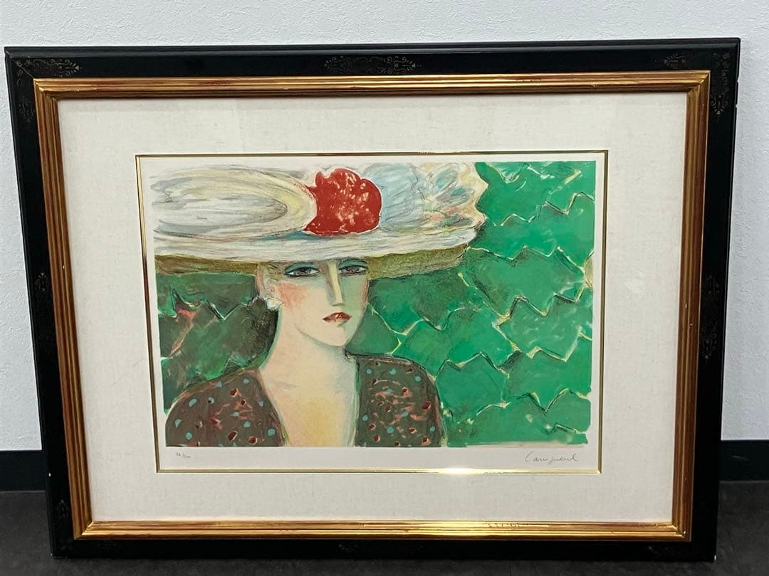 ロビー様カシニョール リトグラフ 九月 大型 貴婦人　1993年　54/200