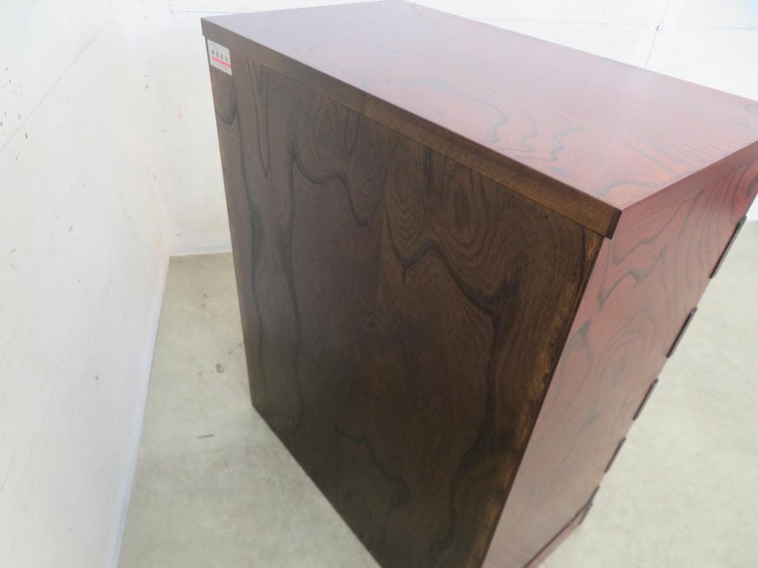 ■展示品■岩谷堂箪笥■伝統工芸品■拭漆■欅■整理箪笥■時代箪笥■5段■チェスト■