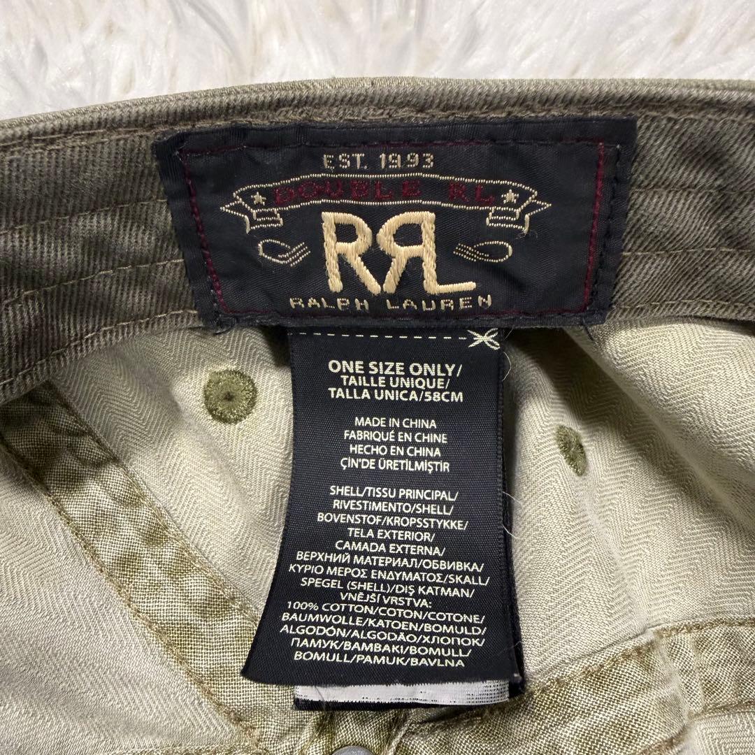 RRL ダブルアールエル ウイングロゴ ボールキャップ ヘリンボーン 刺繍