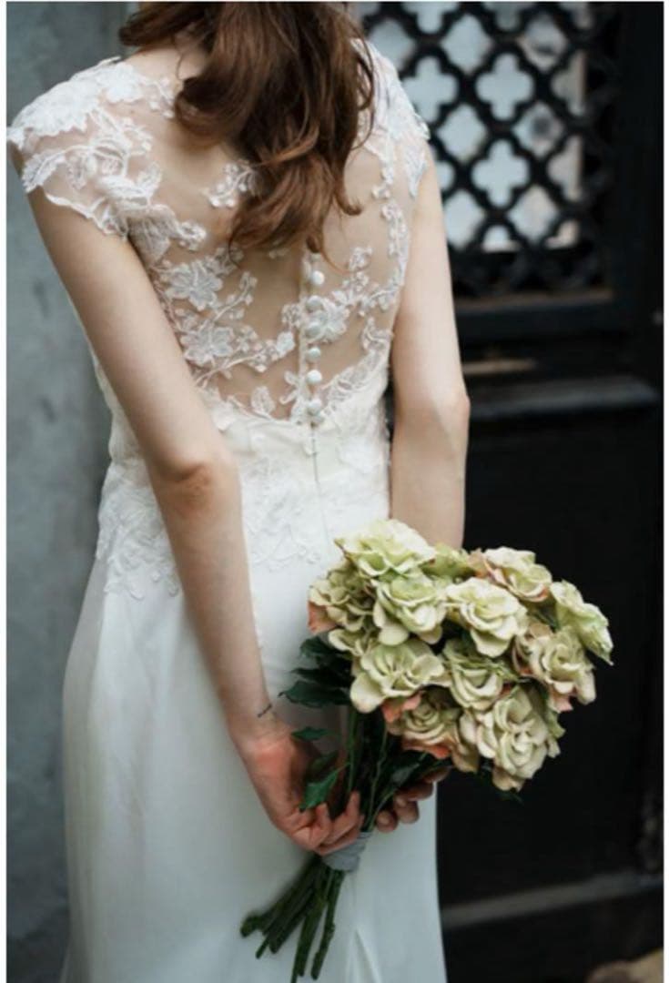 dress production 花柄刺繍 ソフトマーメイドドレス 結婚式ドレス