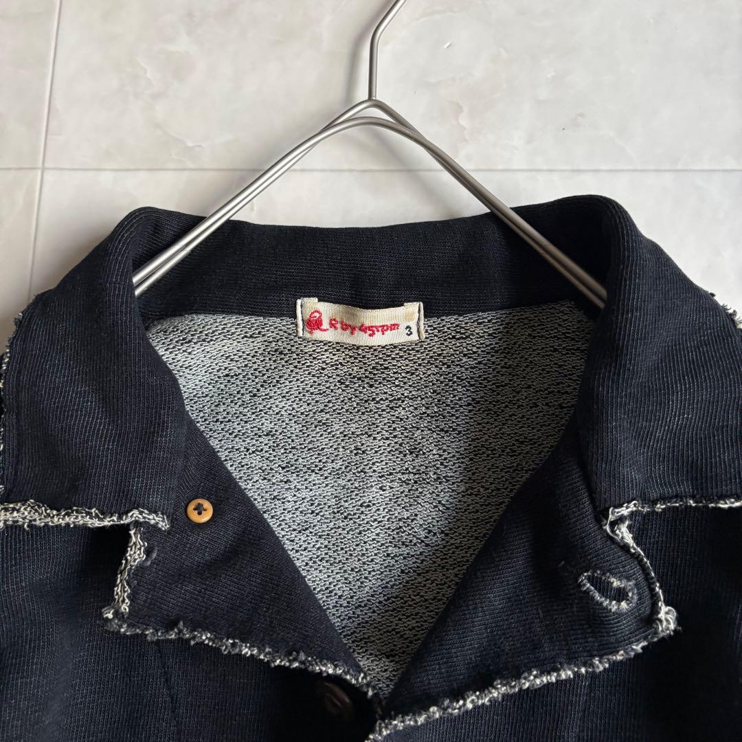 R by 45rpm インディゴ染め カバーオール 黒 3 コットン100