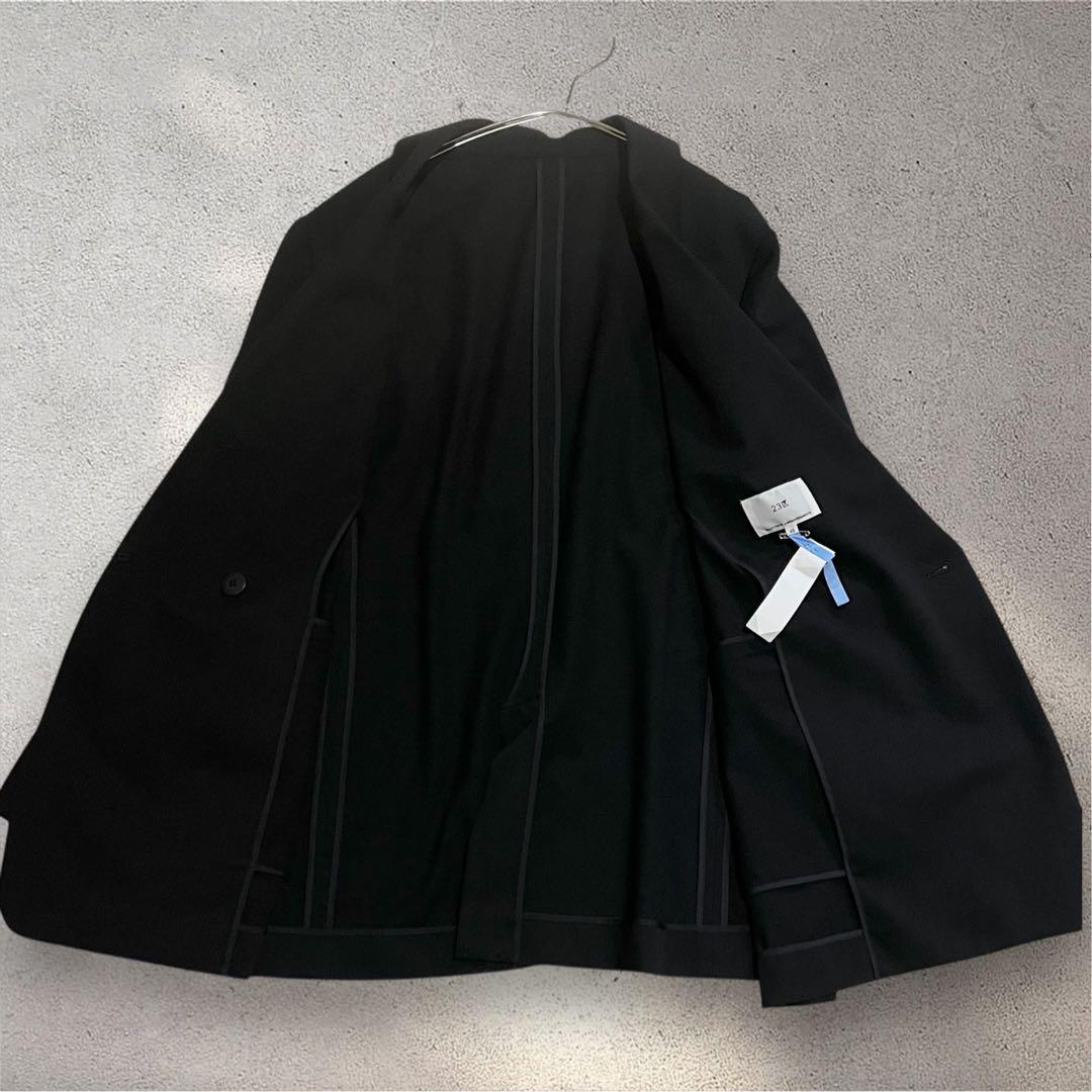 【クリーニング済み】現行✨23区　ライトクロス ジャケット　大きいサイズ　48