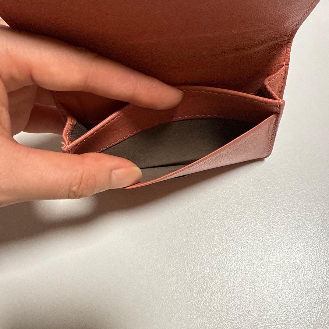 ボッテガ/名刺入れ/ピンク