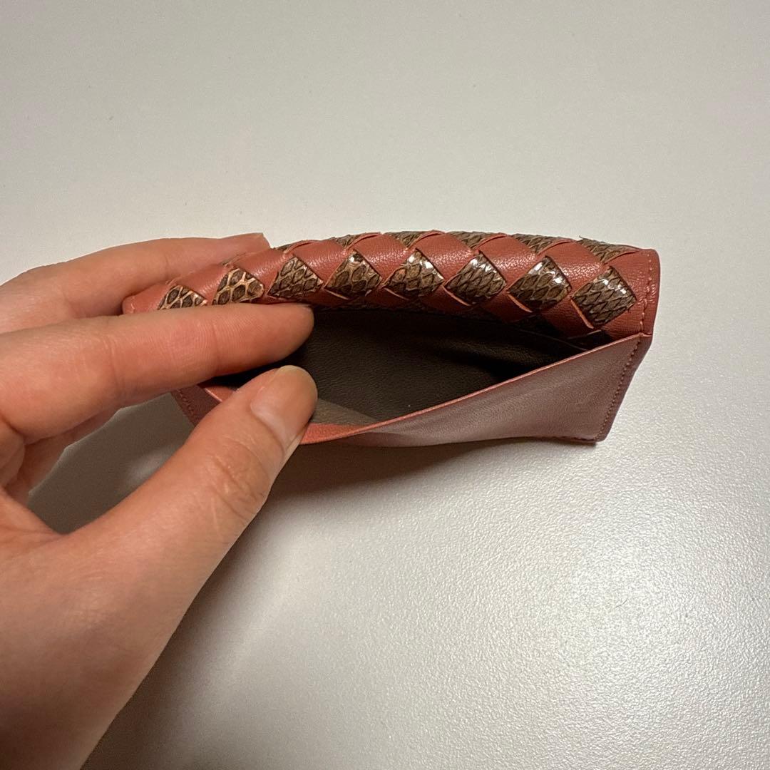 ボッテガ/名刺入れ/ピンク