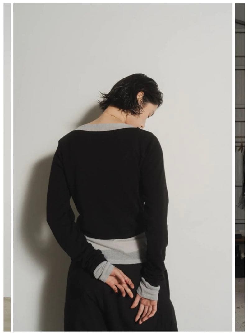 トップス knuth marf layered color tops