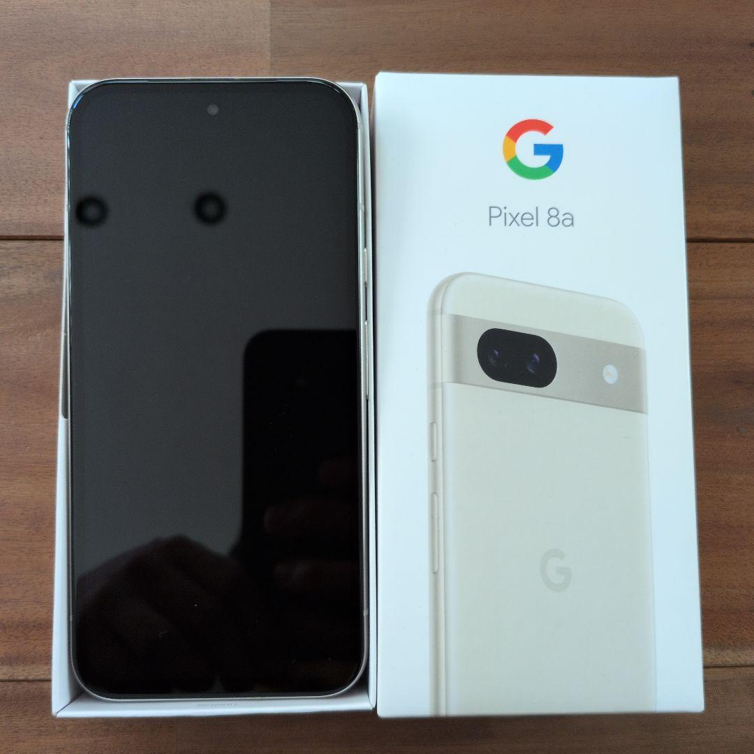 Pixel 8a本体 simフリー ホワイト　中古