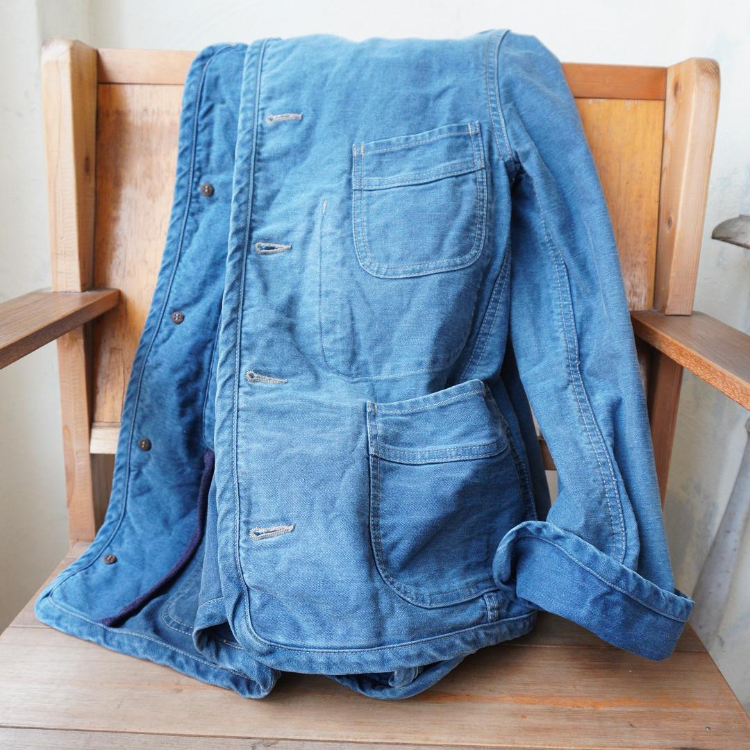 45rpm　デニムブルゾン　ヴィンテージ加工　b4