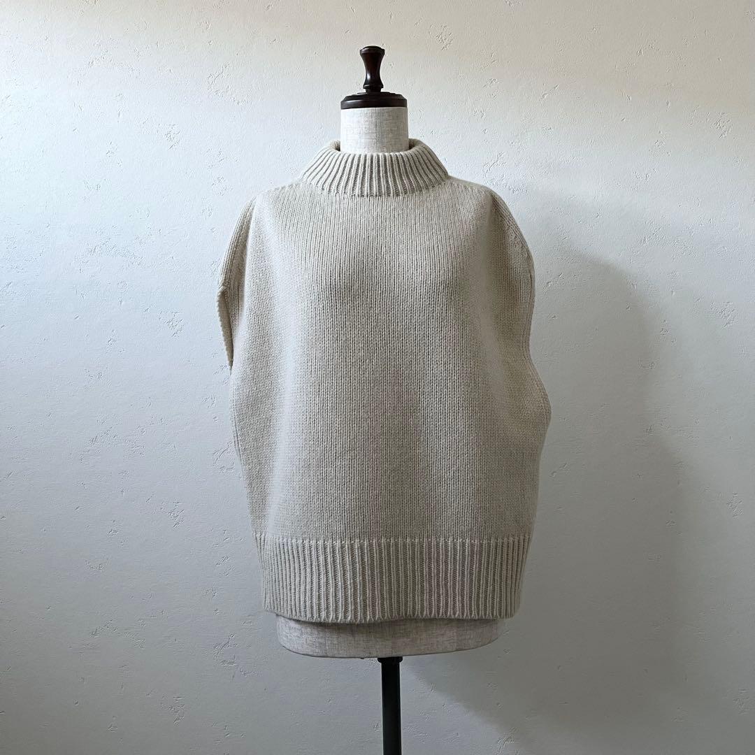 GALERIE VIE ギャルリーヴィー ファインウール ビルドネックベスト