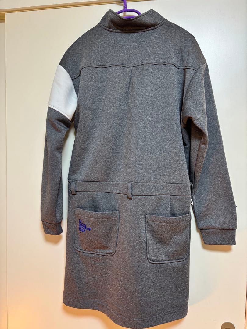 LE COQ SPORTIF グレー ハーフジップワンピース　ゴルフ