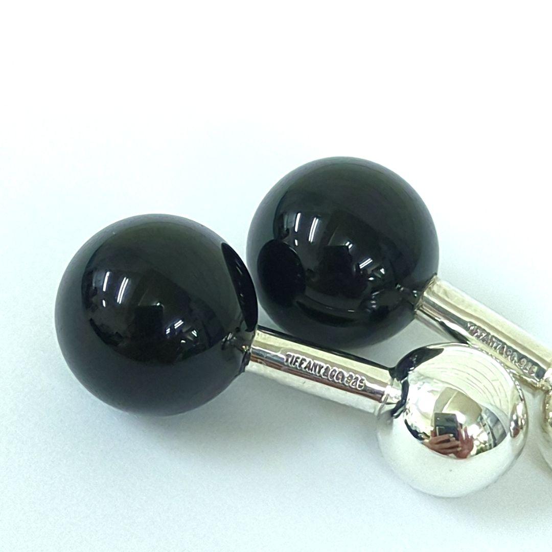 Tiffany ティファニー SV925 オニキス カフス ヴィンテージ