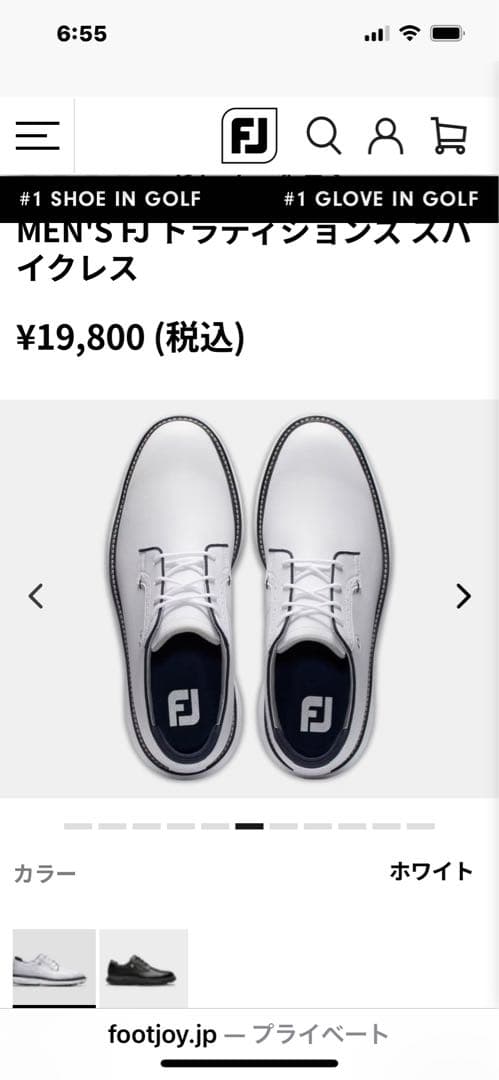 FootJoy ゴルフシューズ ホワイト