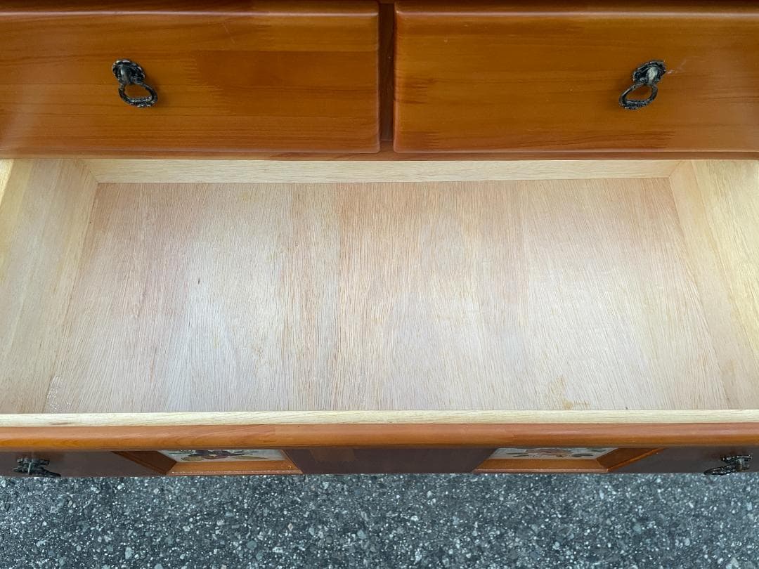 ★ 木製 バレンシア チェスト タイル パイン 箪笥 タンス 北欧 風 引出