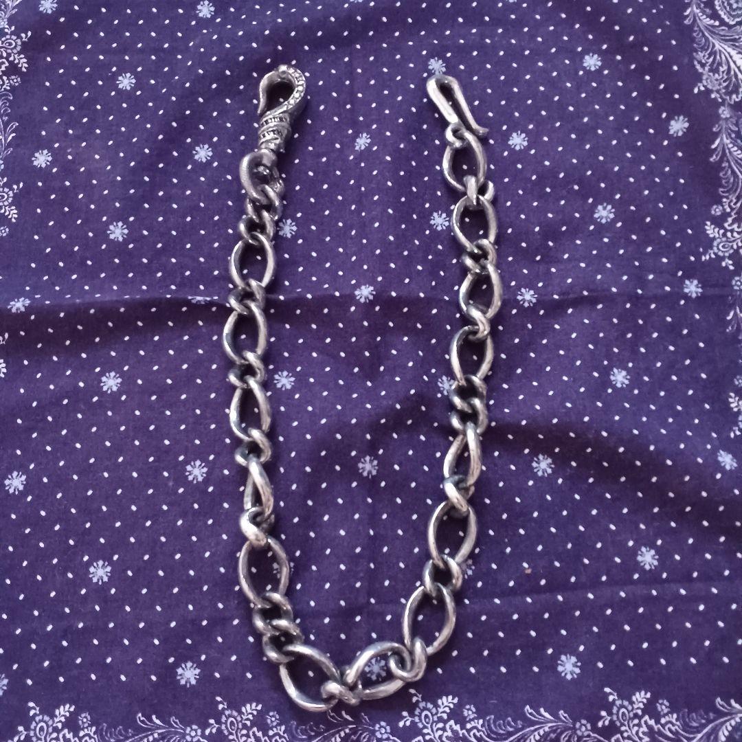 STRIXXXのケルト&コブラ1stモデルウォレットチェーン60cm 253g